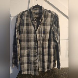 Xl us polo long sleeve black white and grey